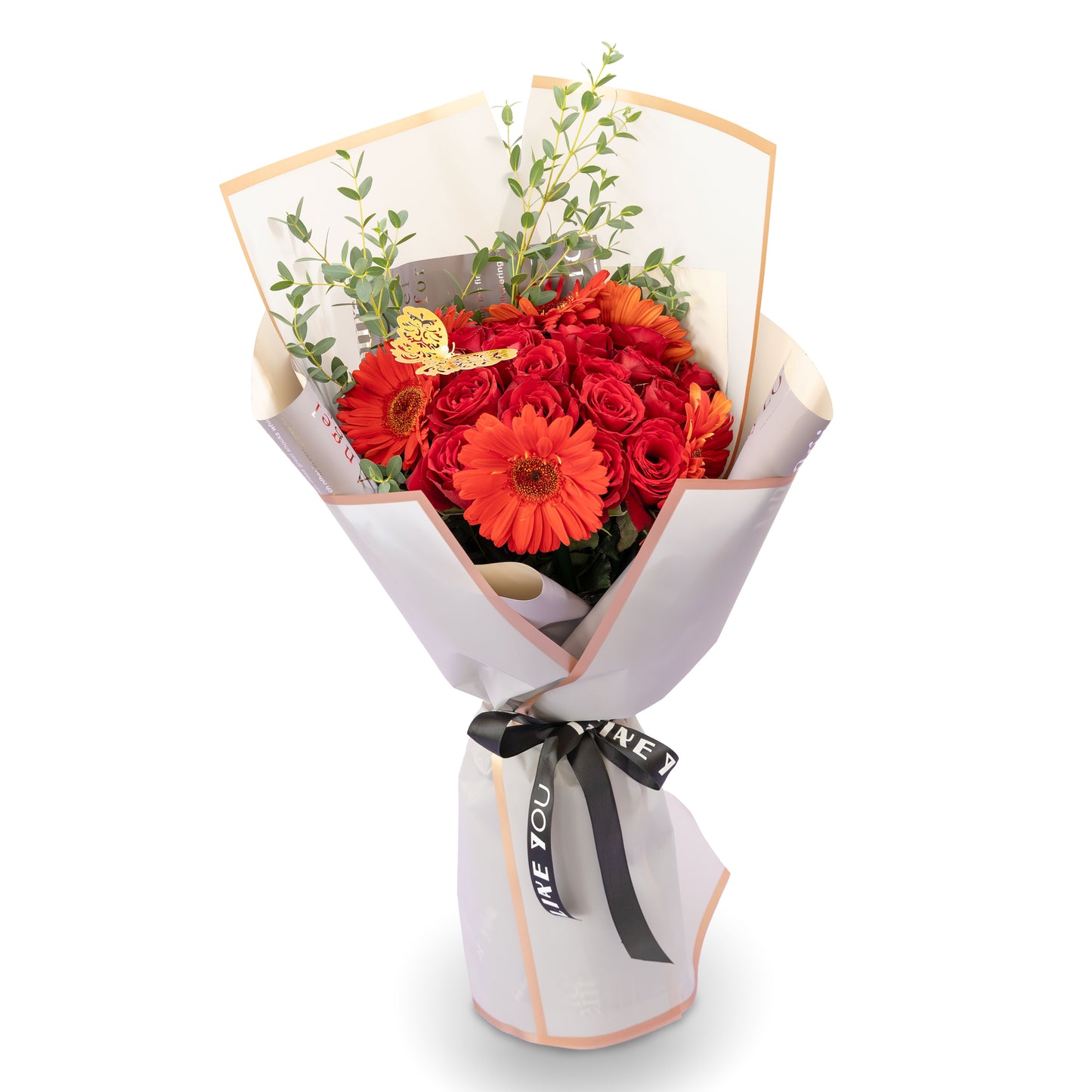 Ramo de Rosas y Gerberas "Butterfly"